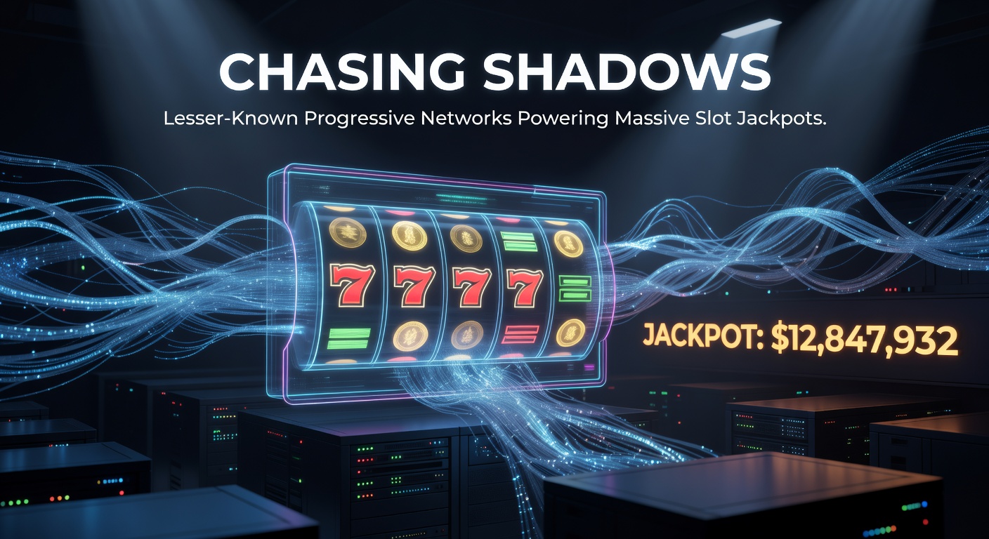 Grafik eines progressiven Jackpot-Netzwerks mit steigenden Balken und Slot-Symbolen, die auf wachsende Preise hinweisen