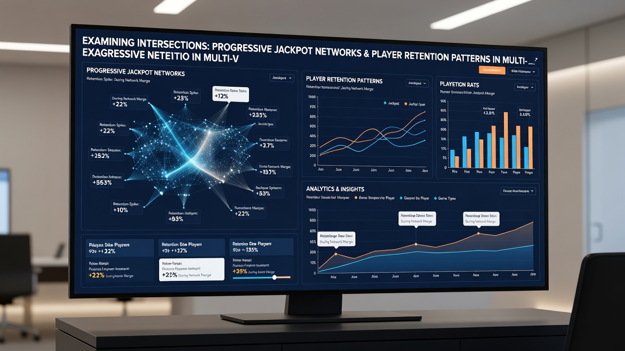 Visualisierung von Datenanalysen zu Spielerretention und Jackpot-Netzwerken über Plattformen hinweg