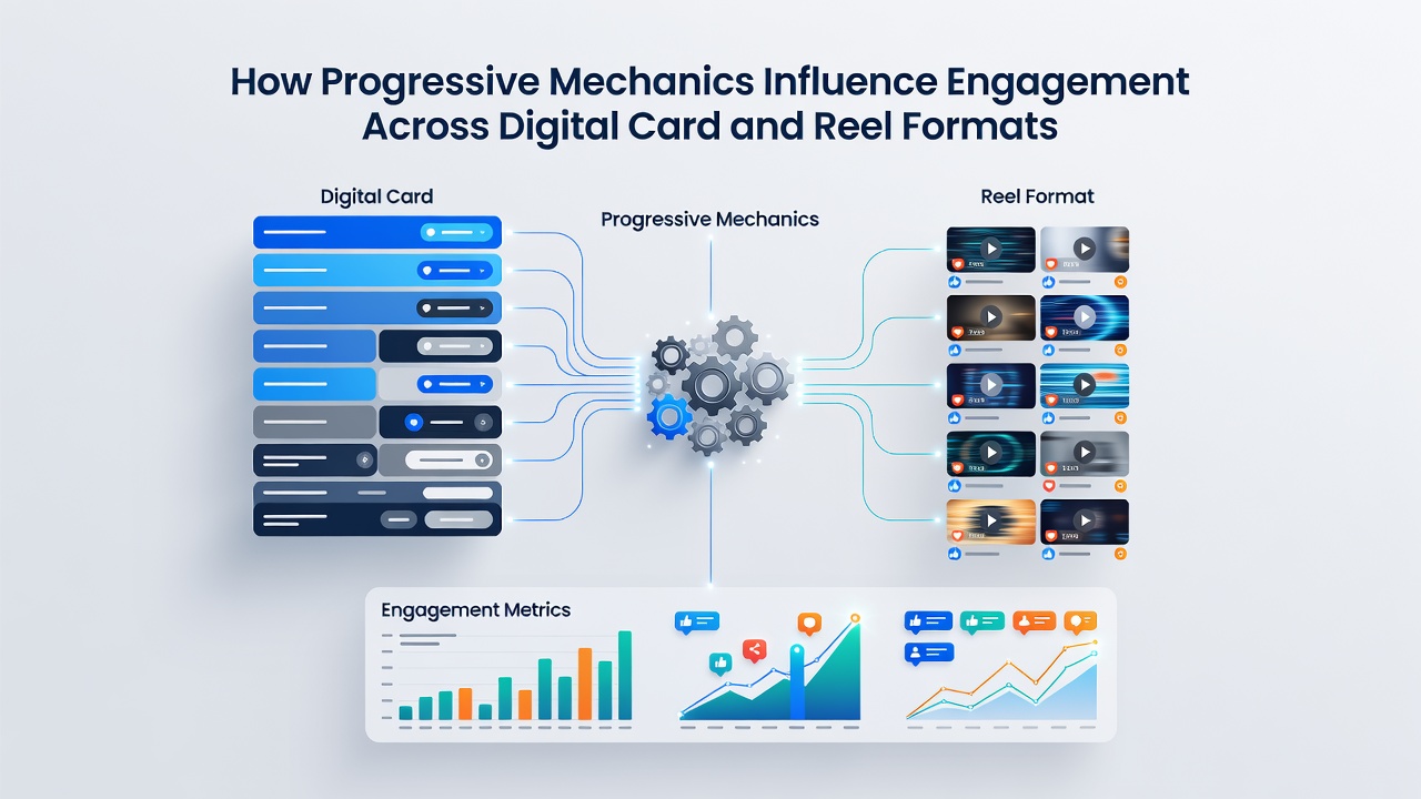 Vergleich von Engagement-Metriken zwischen progressiven Karten- und Reel-Spielen
