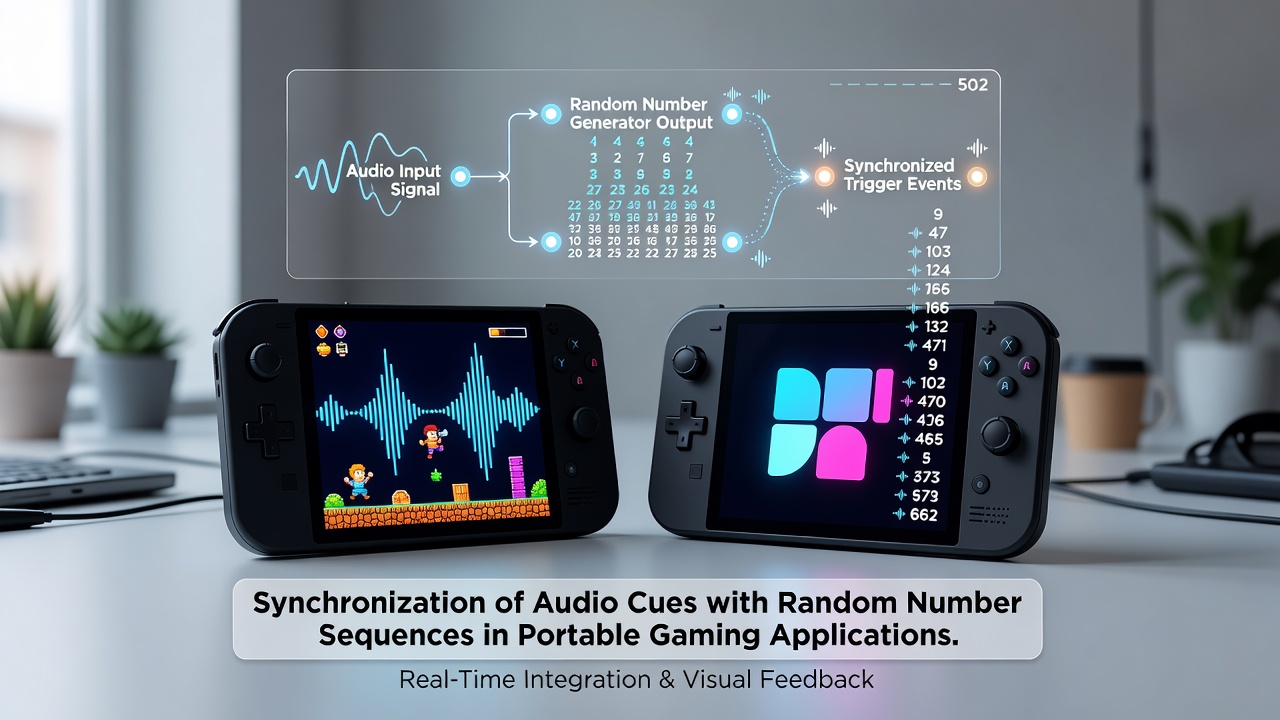 Beispielhafte Darstellung der Audio-RNG-Synchronisation auf einem mobilen Gerät