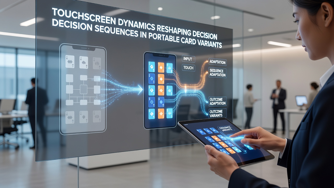Beispiel einer Touchscreen-Oberfläche für Kartenspiele mit Gestensteuerung