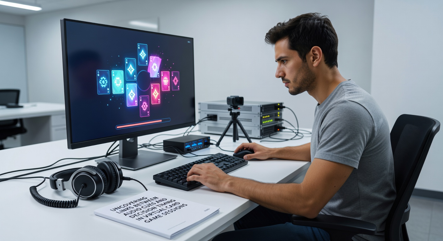 Darstellung von Entscheidungszeitpunkten und Audio-Feedback in virtuellen Kartenspiel-Sitzungen
